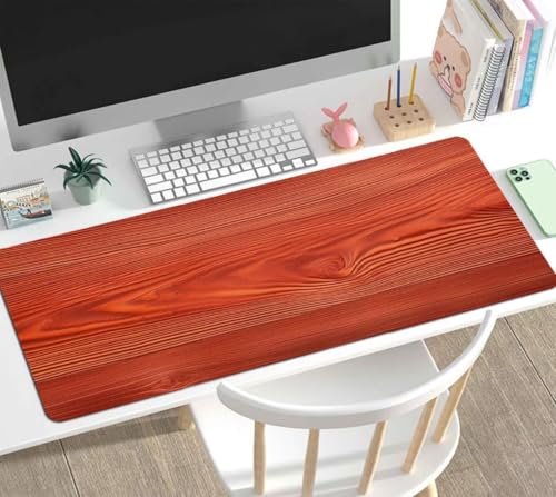Mauspad Gaming Groß 1200x600x4mm Holz XXL Mousepad Groß Wassxerdicht Tischunterlage Speed Gaming Maus Tastatur Matte PC Laptop Rutschfeste Gummibasis Mouse Mat für Office Home Gamer J-1176 Bild 2