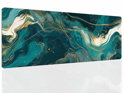Mauspad Teal Gaming Mousepad XXL Mauspad Gaming 900x600, Mousepads Wasserdicht Mauspads Anti-Rutsch, Schreibtischunterlage Mousepad Groß Mouse Maus Pad Mat, Gaming Desk Pad, Büro Deskmat 1208 Bild 1