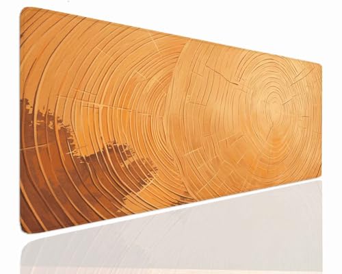 Mauspad Gaming Groß 1200x600x4mm Holz XXL Mousepad Groß Wassxerdicht Tischunterlage Speed Gaming Maus Tastatur Matte PC Laptop rutschfeste Gummibasis Mouse Mat für Office Home Gamer J-1177 Bild 1