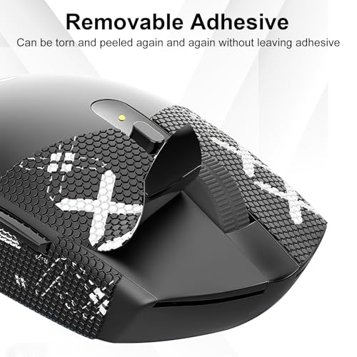 Mouse Grip Tape Set kompatibel mit Logitech G Pro Wireless X Superlight Griptape Gaming Mouse Ultrathin Schweißabsorbierend rutschfest Selbstklebend 0.5mm Gaming Maus Zubehör Griffband Valentinstag Bild 3