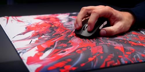 CHERRY XTRFY GP6, Gaming-Mauspad aus Stoff (460 x 400 x 4 mm), Für mehr Präzision, Ultra-Glatte Oberfläche, Extra-Weiche Gummiunterseite, rutschfest, Hydrus Red Bild 3