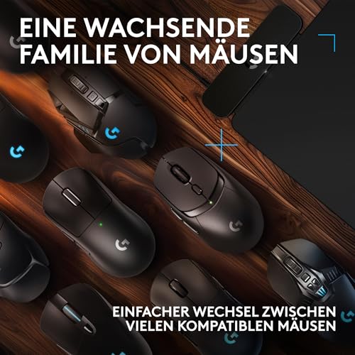 Logitech G POWERPLAY 2, Kabelloses Lade-Mauspad für kompatible Gaming-Mäuse, 34,5 x 28,4 cm, 3,5 mm Höhe, für PC/Mac – Schwarz Bild 5