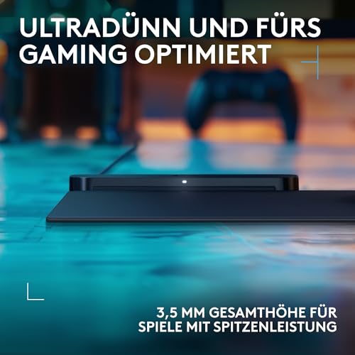 Logitech G POWERPLAY 2, Kabelloses Lade-Mauspad für kompatible Gaming-Mäuse, 34,5 x 28,4 cm, 3,5 mm Höhe, für PC/Mac – Schwarz Bild 7