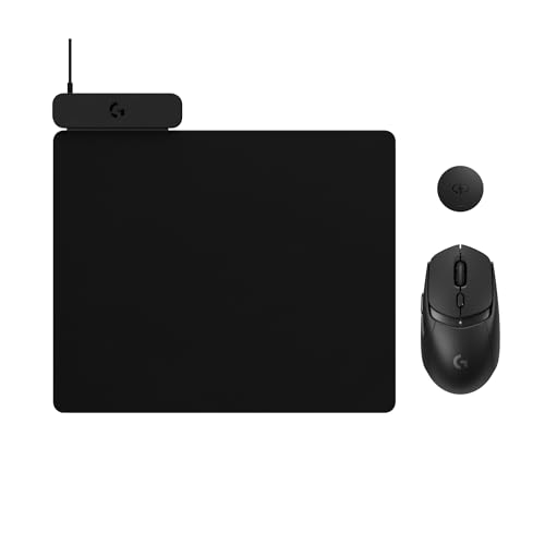 Logitech G G309 Lightspeed Kabellose Gaming-Maus + POWERPLAY 2 kabelloses Ladesystem, unbegrenzt aufladbar, leichte kabellose Gaming-Maus mit einem Gewicht von 68 g,LIGHTFORCE Hybrid-Switches, PC/Mac Bild 1