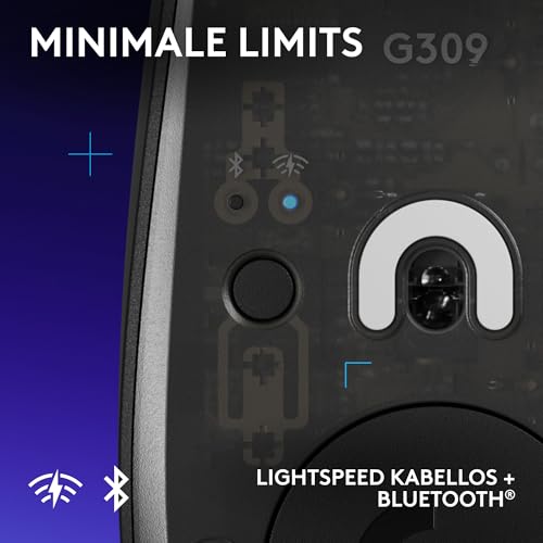 Logitech G G309 Lightspeed Kabellose Gaming-Maus + POWERPLAY 2 kabelloses Ladesystem, unbegrenzt aufladbar, leichte kabellose Gaming-Maus mit einem Gewicht von 68 g,LIGHTFORCE Hybrid-Switches, PC/Mac Bild 3