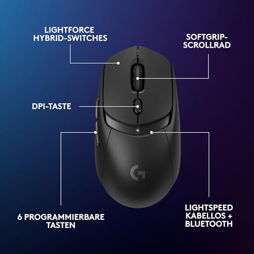 Logitech G G309 Lightspeed Kabellose Gaming-Maus + POWERPLAY 2 kabelloses Ladesystem, unbegrenzt aufladbar, leichte kabellose Gaming-Maus mit einem Gewicht von 68 g,LIGHTFORCE Hybrid-Switches, PC/Mac Bild 7