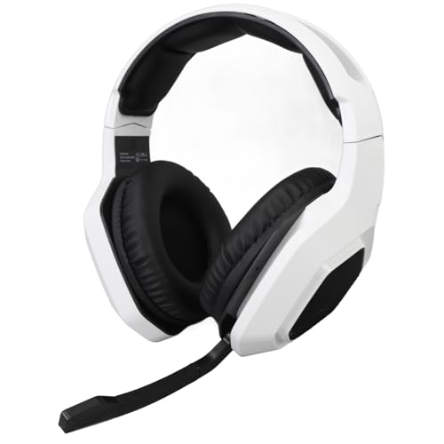 Fockety Kabelloses Gaming Headset, Gaming Kopfhörerspeicher mit Schaumstoff Ohrpolstern, Aktives Mikrofon mit Geräuschunterdrückung, 3,5 mm Kabelverbindung, PC Gaming Kopfhörer für, Bild 1