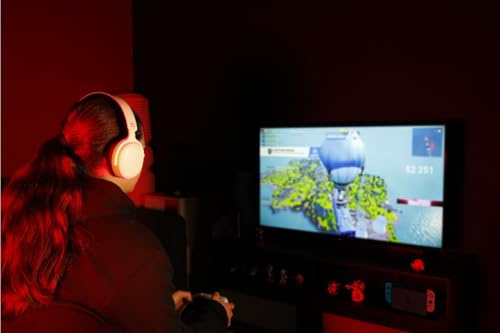 Konix Kabelgebundener ohrumschließendes Gaming-Headset für Nintendo Switch 2 - Mikrofon - 40 mm-Lautsprecher - 3,5 mm Klinke - 1,5 m Kabel - Weiß Bild 5