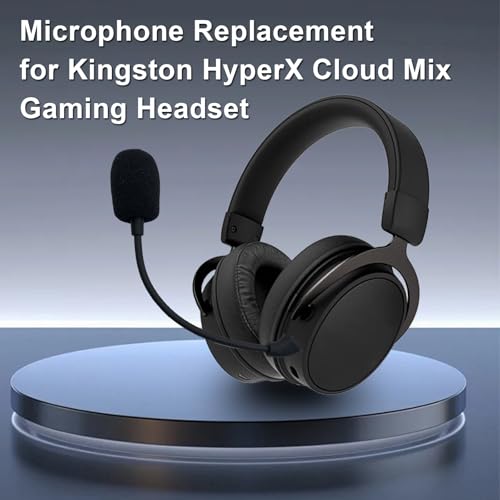 Ersatz-Boom-Mikrofon für Kingston HyperX Cloud Mix Gaming-Kopfhörer, Geräuschunterdrückung, verstellbares Mikrofon für PS4, PS5, PC, Gaming-Headset, 3,5-mm-Klinkenstecker Bild 2