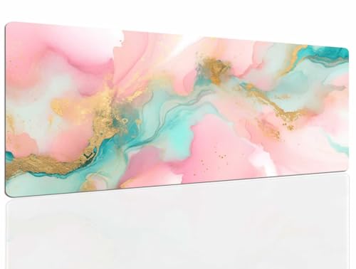 Mauspad Turquoise Gaming Mousepad XXL Mauspad Gaming 900x600, Mousepads Wasserdicht Mauspads Anti-Rutsch, Schreibtischunterlage Mousepad Groß Mouse Maus Pad Mat, Gaming Desk Pad, Büro Deskmat 1268 Bild 1