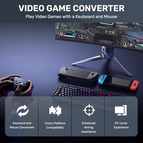 AXFEE Tastatur und Maus konverter für N-Switch, Adapter Maus Tastatur Konverter, für N-Switch/PS3/PS4/Xbox One/Xbox 360, Gaming Tastatur Maus konverter für Konsole Bild 7