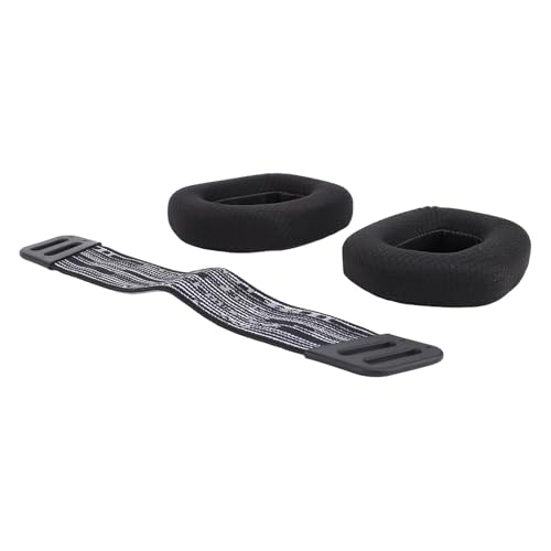 Headset-Ohrpolster für G733, Kopfhörer-Ersatzkopfbügel für G335, Kopfband-Kopfpolster-Reparaturset für G733 Wireless G335 Wired Gaming Headset (Black) Bild 6