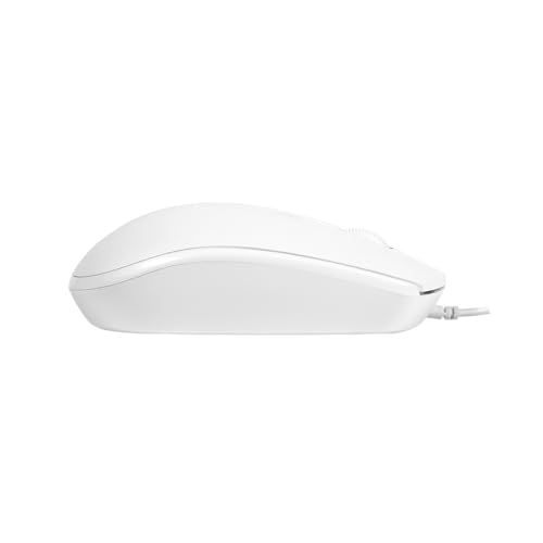 MARVO MS003 WH Kabelgebundene Maus, 1000 DPI, 3 Tasten, Ergonomisch, für Büro und Gaming, Weiß Bild 2
