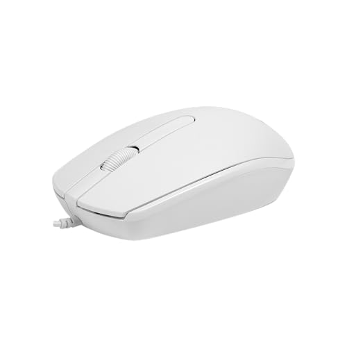 MARVO MS003 WH Kabelgebundene Maus, 1000 DPI, 3 Tasten, Ergonomisch, für Büro und Gaming, Weiß Bild 3