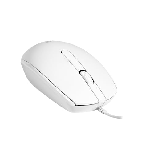 MARVO MS003 WH Kabelgebundene Maus, 1000 DPI, 3 Tasten, Ergonomisch, für Büro und Gaming, Weiß Bild 4