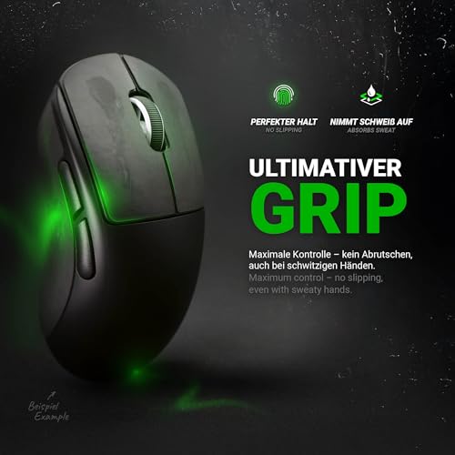 SensoryBoost Maus Grip Tape – kompatibel mit Logitech G309 (inkl. Zuschnitt-Pad) Schweißabsorbierend, extrem rutschfest & Ultradünn (0,5 mm) – Rückstandsfrei – Gaming Zubehör Bild 2