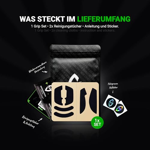 SensoryBoost Maus Grip Tape – kompatibel mit Logitech G309 (inkl. Zuschnitt-Pad) Schweißabsorbierend, extrem rutschfest & Ultradünn (0,5 mm) – Rückstandsfrei – Gaming Zubehör Bild 6