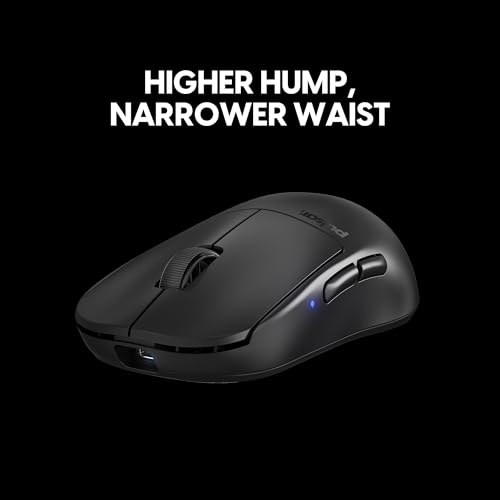 Pulsar Gaming Gears X2H V3 Mini Gaming Maus Leicht 51g Pulsar XS-1 32K DPI Sensor, 1ms Abtastrate, 8K kompatibel, 2.4GHz Verzögerung, symmetrische Form, Schwarz Bild 3