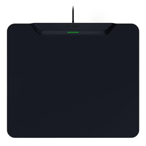 Razer HyperFlux V2 - Kabelloses Lademauspad System für Gaming-Mäuse - Gaming-Mausmatte & Lade-Puck (LED-Ladeanzeige, Anti-Rutsch Gummifüße, Autopairing, USB Anschluß) Schwarz Bild 1