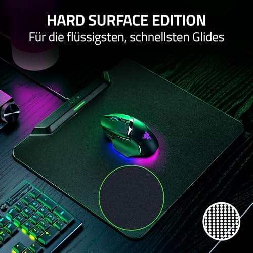 Razer HyperFlux V2 - Kabelloses Lademauspad System für Gaming-Mäuse - Gaming-Mausmatte & Lade-Puck (LED-Ladeanzeige, Anti-Rutsch Gummifüße, Autopairing, USB Anschluß) Schwarz Bild 4