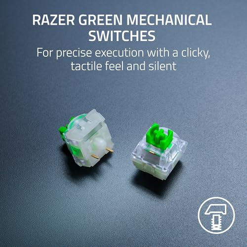 Razer BlackWidow V4 X Mechanische Gaming-Tastatur: grüne Schalter taktil & klickend – 6 Makro-Tasten – Chroma RGB – Doubleshot ABS-Tastenkappen – Schalldämpfung & Stabilisatoren – Minecraft Edition Bild 3