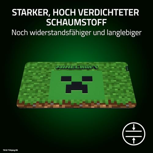 Razer Gigantus V2 Minecraft Edition - Weiche Gaming-Mausmatte für Geschwindigkeit und Kontrolle (Mikrogewebe-Oberfläche, Dicker Gummischaum, rutschfeste Unterlage, 360 x 275 x 3mm) Minecraft Bild 4