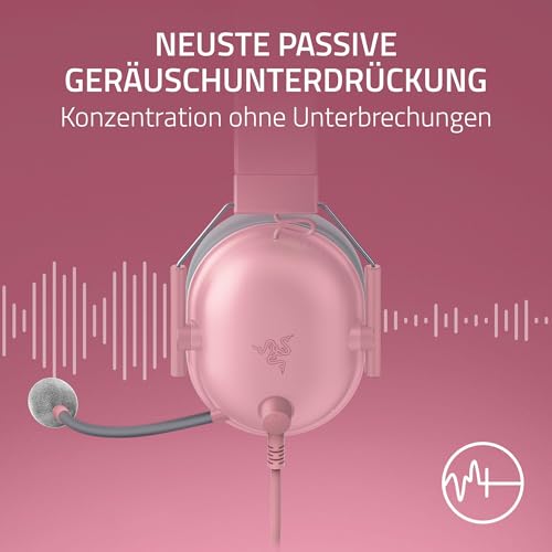 Razer BlackShark V2 X (Xbox) - Kabelgebundenes E-Sports Headset für Xbox S-X Konsole (250g, Nierenmikrofon, 50mm Treiber, Passive Geräuschunterdrückung, 3,5mm Klinke) Quartz Bild 4