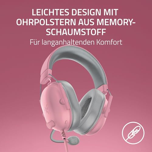 Razer BlackShark V2 X (Xbox) - Kabelgebundenes E-Sports Headset für Xbox S-X Konsole (250g, Nierenmikrofon, 50mm Treiber, Passive Geräuschunterdrückung, 3,5mm Klinke) Quartz Bild 5