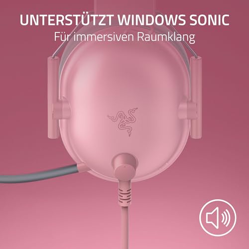Razer BlackShark V2 X (Xbox) - Kabelgebundenes E-Sports Headset für Xbox S-X Konsole (250g, Nierenmikrofon, 50mm Treiber, Passive Geräuschunterdrückung, 3,5mm Klinke) Quartz Bild 6