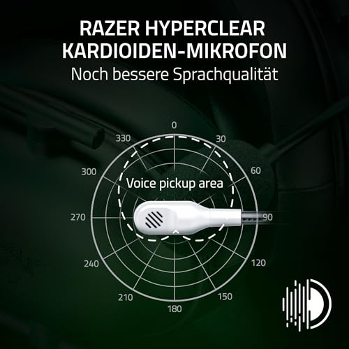Razer BlackShark V2 X (Xbox) - Kabelgebundenes E-Sports Headset für Xbox S-X Konsole (250g, Nierenmikrofon, 50mm Treiber, Passive Geräuschunterdrückung, 3,5mm Klinke) Weiß Bild 3