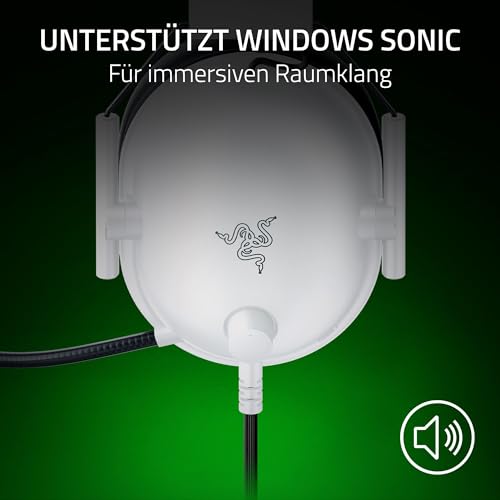Razer BlackShark V2 X (Xbox) - Kabelgebundenes E-Sports Headset für Xbox S-X Konsole (250g, Nierenmikrofon, 50mm Treiber, Passive Geräuschunterdrückung, 3,5mm Klinke) Weiß Bild 6