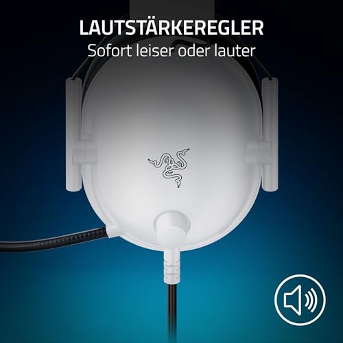Razer BlackShark V2 X (PlayStation) - Kabelgebundenes E-Sports Headset für PlayStation 5 Konsole (250g, Nierenmikrofon, 50mm Treiber, passive Geräuschunterdrückung, 3,5mm Klinke) Weiß Bild 6