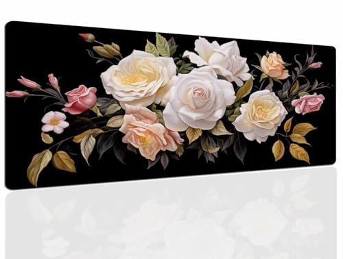 Mauspad Gelb Gaming Mousepad XXL Mauspad Gaming 900x600, Mousepads Wasserdicht Mauspads Anti-Rutsch, Schreibtischunterlage Mousepad Groß Mouse Maus Pad Mat, Gaming Desk Pad, Büro Deskmat 1343 Bild 1