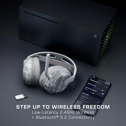 Turtle Beach Stealth 500 Arctic Camo Kabelloses Gaming Headset w/ 40hr Stunden & Bluetooth für Xbox Series X|S, Xbox One, PC Bild 2