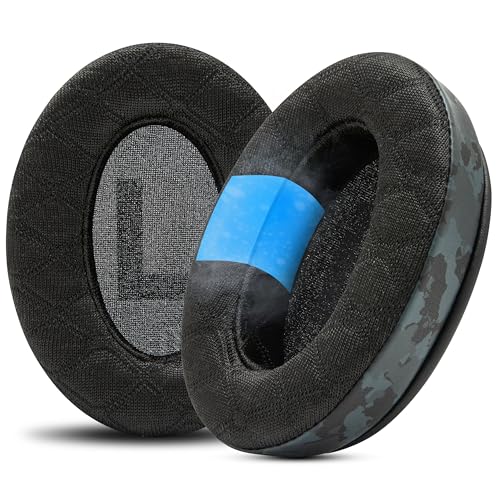 WC Freeze V2 Cloud Alpha – Abgewinkelte Ohrpolster mit kühlendem Gel für HyperX Cloud Alpha und mehr, von Wicked Cushions | Abgewinkelte Polster für extremen Komfort, extra dick | Black Camo Bild 1