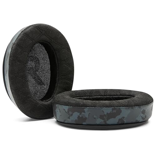 WC Freeze V2 Cloud Alpha – Abgewinkelte Ohrpolster mit kühlendem Gel für HyperX Cloud Alpha und mehr, von Wicked Cushions | Abgewinkelte Polster für extremen Komfort, extra dick | Black Camo Bild 6