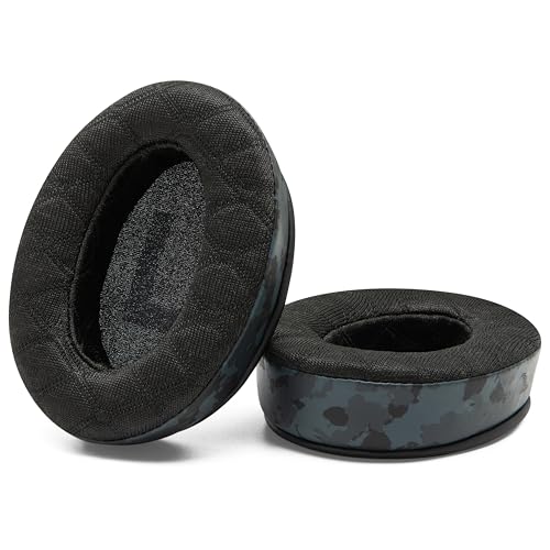 WC Freeze V2 Cloud Alpha – Abgewinkelte Ohrpolster mit kühlendem Gel für HyperX Cloud Alpha und mehr, von Wicked Cushions | Abgewinkelte Polster für extremen Komfort, extra dick | Black Camo Bild 7