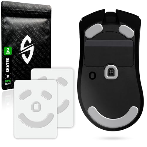 SensoryBoost HPS Glides (2er Set) kompatibel mit Razer Deathadder V3 PRO - Balance aus Speed & Kontrolle – Abgerundet & Langlebig - PTFE - Ersatz-Mausfüße, Skates – Gaming Maus Upgrade Zubehör Bild 1
