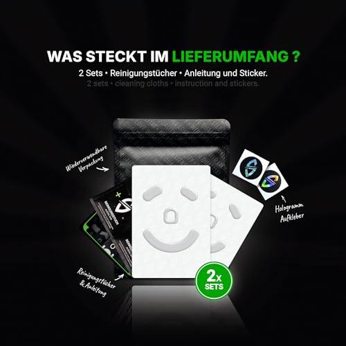 SensoryBoost HPS Glides (2er Set) kompatibel mit Razer Deathadder V3 PRO - Balance aus Speed & Kontrolle – Abgerundet & Langlebig - PTFE - Ersatz-Mausfüße, Skates – Gaming Maus Upgrade Zubehör Bild 5