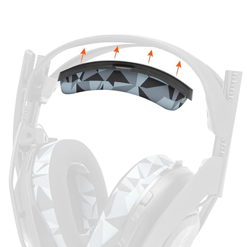 WC BandZ A50 – Verbessertes Kopfbügel-Ersatzset für Astro A50 Gen 4, Gen 5 und A50X von Wicked Cushions | Verbesserter Komfort, Stil und einfache Installation | Geo Grey Bild 1