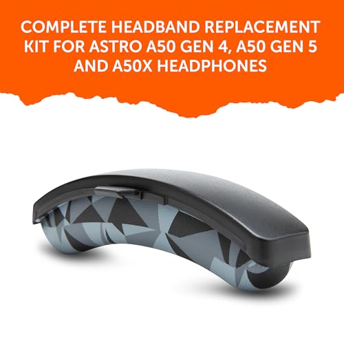 WC BandZ A50 – Verbessertes Kopfbügel-Ersatzset für Astro A50 Gen 4, Gen 5 und A50X von Wicked Cushions | Verbesserter Komfort, Stil und einfache Installation | Geo Grey Bild 4