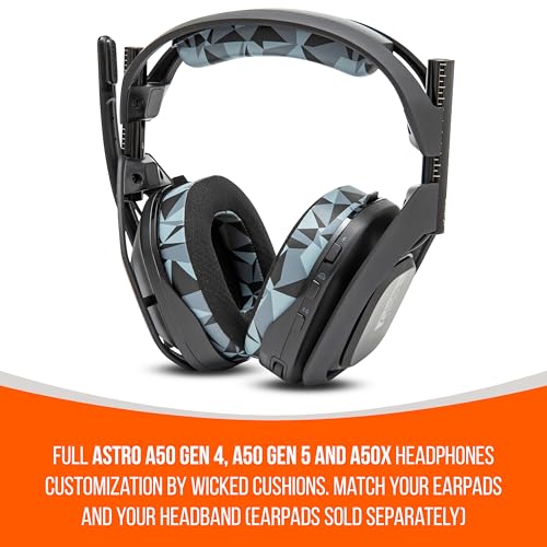WC BandZ A50 – Verbessertes Kopfbügel-Ersatzset für Astro A50 Gen 4, Gen 5 und A50X von Wicked Cushions | Verbesserter Komfort, Stil und einfache Installation | Geo Grey Bild 5