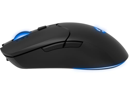 Speedlink Velox - Wireless RGB Gaming Maus kabellos mit Akku wiederaufladbar USB-C, 4800dpi, programmierbar, leicht, PixArt PAW3212, 2.4G USB-A Nano Empfänger, farbige LED Beleuchtung, schwarz Bild 3
