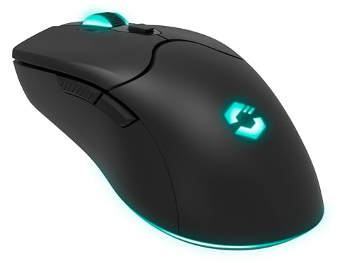 Speedlink Velox - Wireless RGB Gaming Maus kabellos mit Akku wiederaufladbar USB-C, 4800dpi, programmierbar, leicht, PixArt PAW3212, 2.4G USB-A Nano Empfänger, farbige LED Beleuchtung, schwarz Bild 4