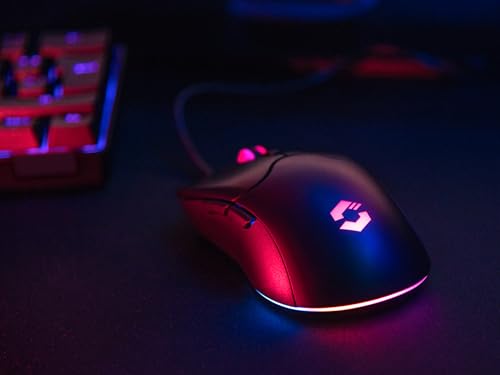 Speedlink Velox - Wireless RGB Gaming Maus kabellos mit Akku wiederaufladbar USB-C, 4800dpi, programmierbar, leicht, PixArt PAW3212, 2.4G USB-A Nano Empfänger, farbige LED Beleuchtung, schwarz Bild 6