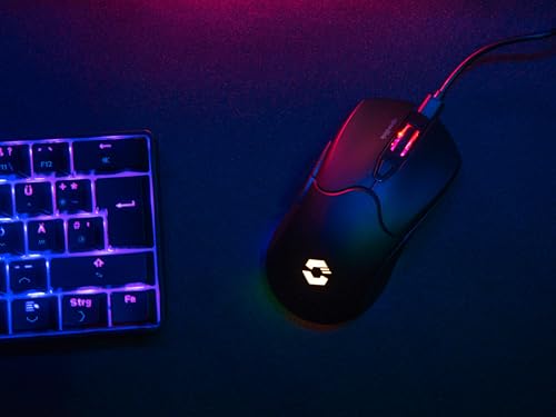Speedlink Velox - Wireless RGB Gaming Maus kabellos mit Akku wiederaufladbar USB-C, 4800dpi, programmierbar, leicht, PixArt PAW3212, 2.4G USB-A Nano Empfänger, farbige LED Beleuchtung, schwarz Bild 7