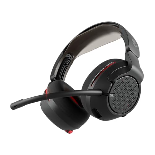 Skullcandy Crusher PLYR 720 Wireless Gaming Headset, Ultimate Immersion and Comfort, THX Spatial Audio and Multi-Sensory Bass, Removable Mic, PC, PlayStation, Nintendo, Multi-Platform - Digi-Black Bild 1