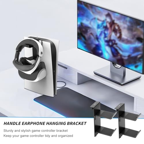 Controller Halterung,PS 5 Controller Halter Xbox Switch,Gaming Headset Halterung,Universale Controller Und Headset Halter für PS 5 und Xbox Konsole Seiten Bild 7