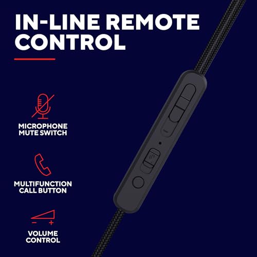 Trust GXT 406 Pine In Ear Kopfhörer mit Kabel Nintendo Switch PS5 PS4 Xbox Tablet PC, 3.5mm Gaming Ohrhörer mit Mikrofon, Inline Steuerung, Kabelgebundene Earbuds mit Hartschalenetui, Schwarz Bild 6