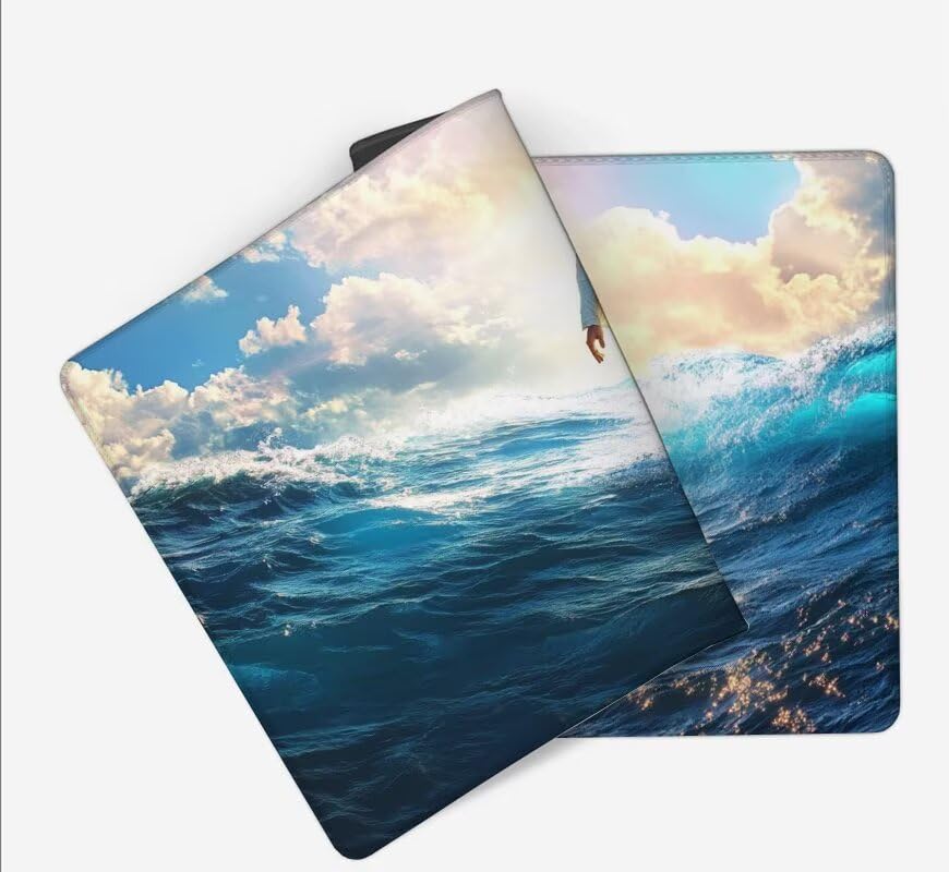 Gaming Mousepad Mann Mauspad XXL 1200X600X3MM Großes Mouse Pad Kunst Schreibtischunterlage mit Rutschfeste Gummibasis, Maus Pad Wasserdicht Anti-Rutsch Schreibtisch Zubehör Für Home Office, PC, Laptop Bild 3